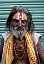 Oeuvre vieux sadhu avec tilak shivaïste, udaipur, 2008. de marc bonnard